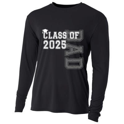 Senior 2025 Class Grad Proud Dad Class Of 2025 Meaningful Gift Cooling Performance Long Sleeve Crew