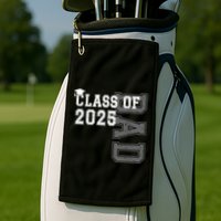 Senior 2025 Class Grad Proud Dad Class Of 2025 Meaningful Gift Golf Towel