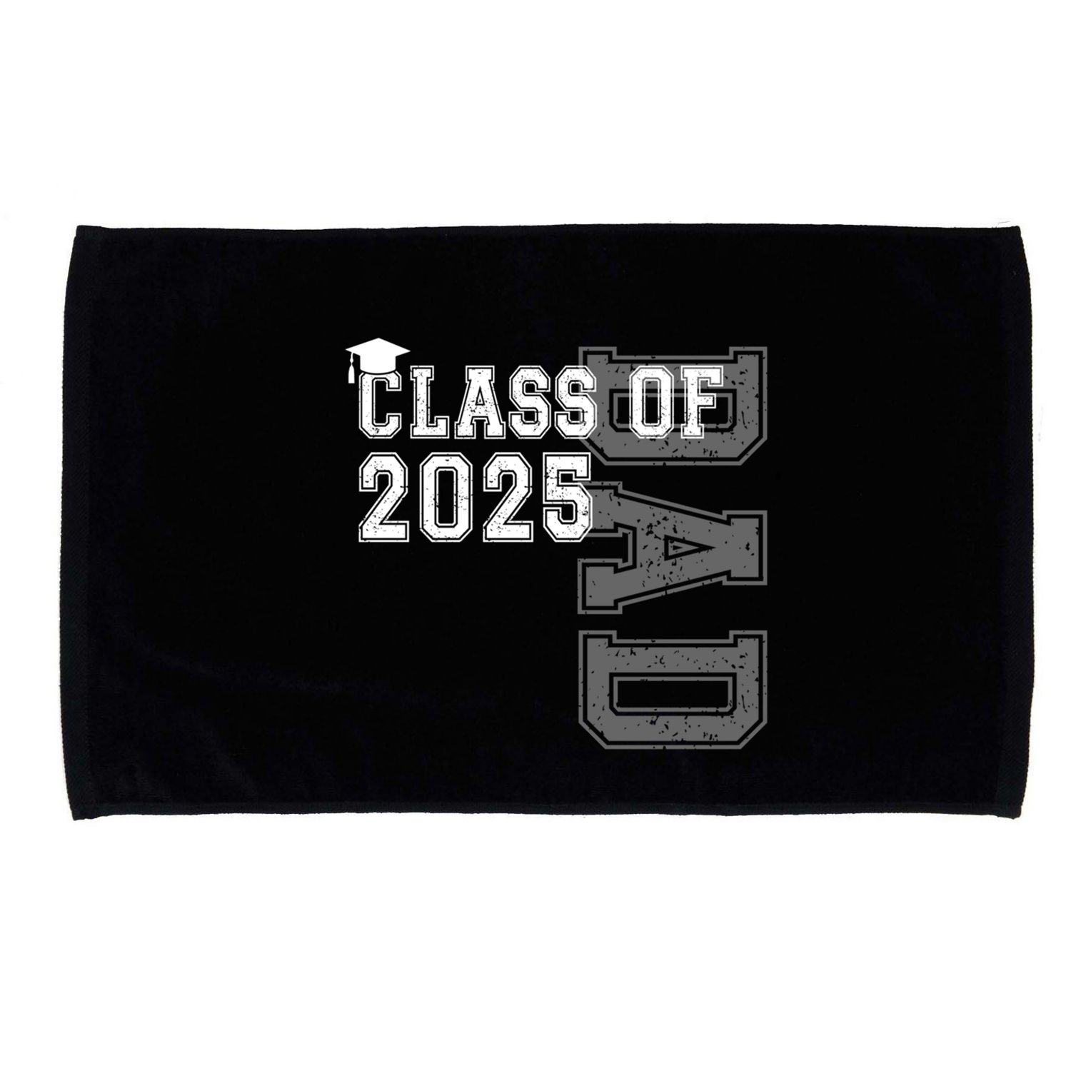 Senior 2025 Class Grad Proud Dad Class Of 2025 Meaningful Gift Microfiber Hand Towel
