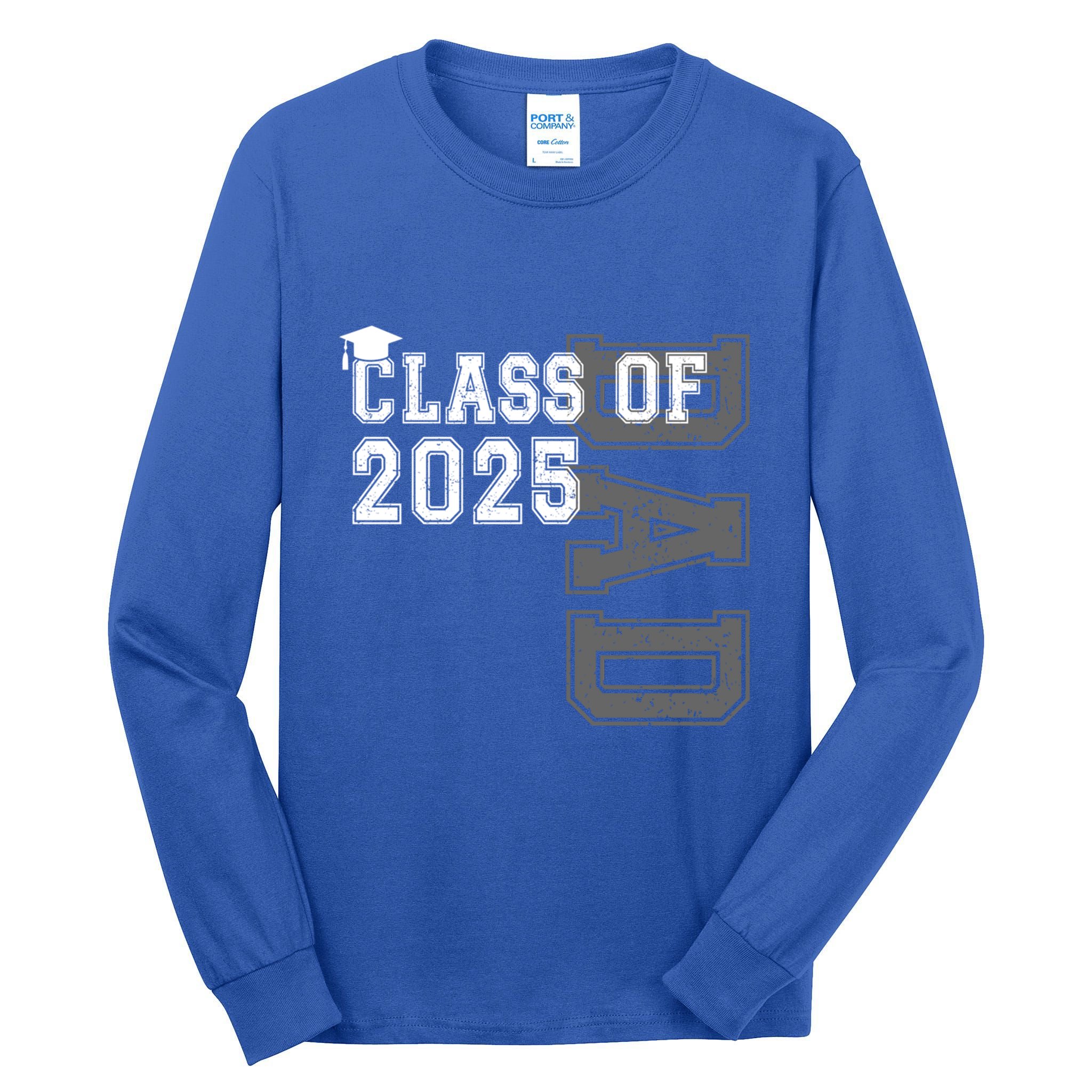 Senior 2025 Class Grad Proud Dad Class Of 2025 Meaningful Gift Tall Long Sleeve T-Shirt