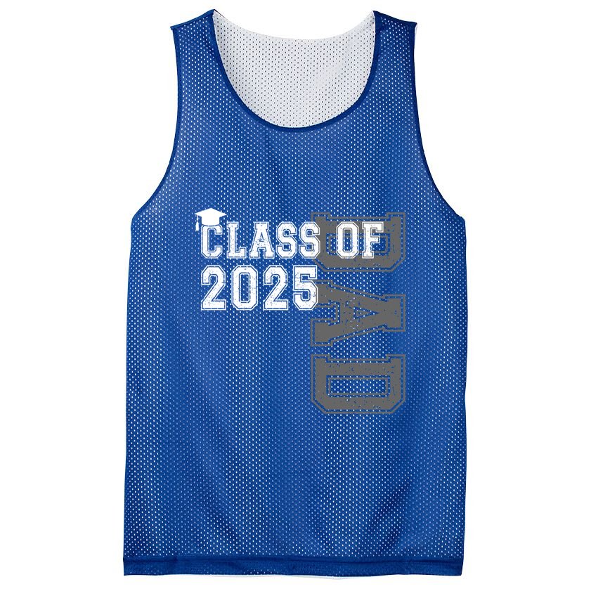 Senior 2025 Class Grad Proud Dad Class Of 2025 Meaningful Gift Mesh Reversible Basketball Jersey Tank