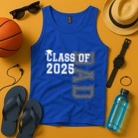 Senior 2025 Class Grad Proud Dad Class Of 2025 Meaningful Gift Tank Top