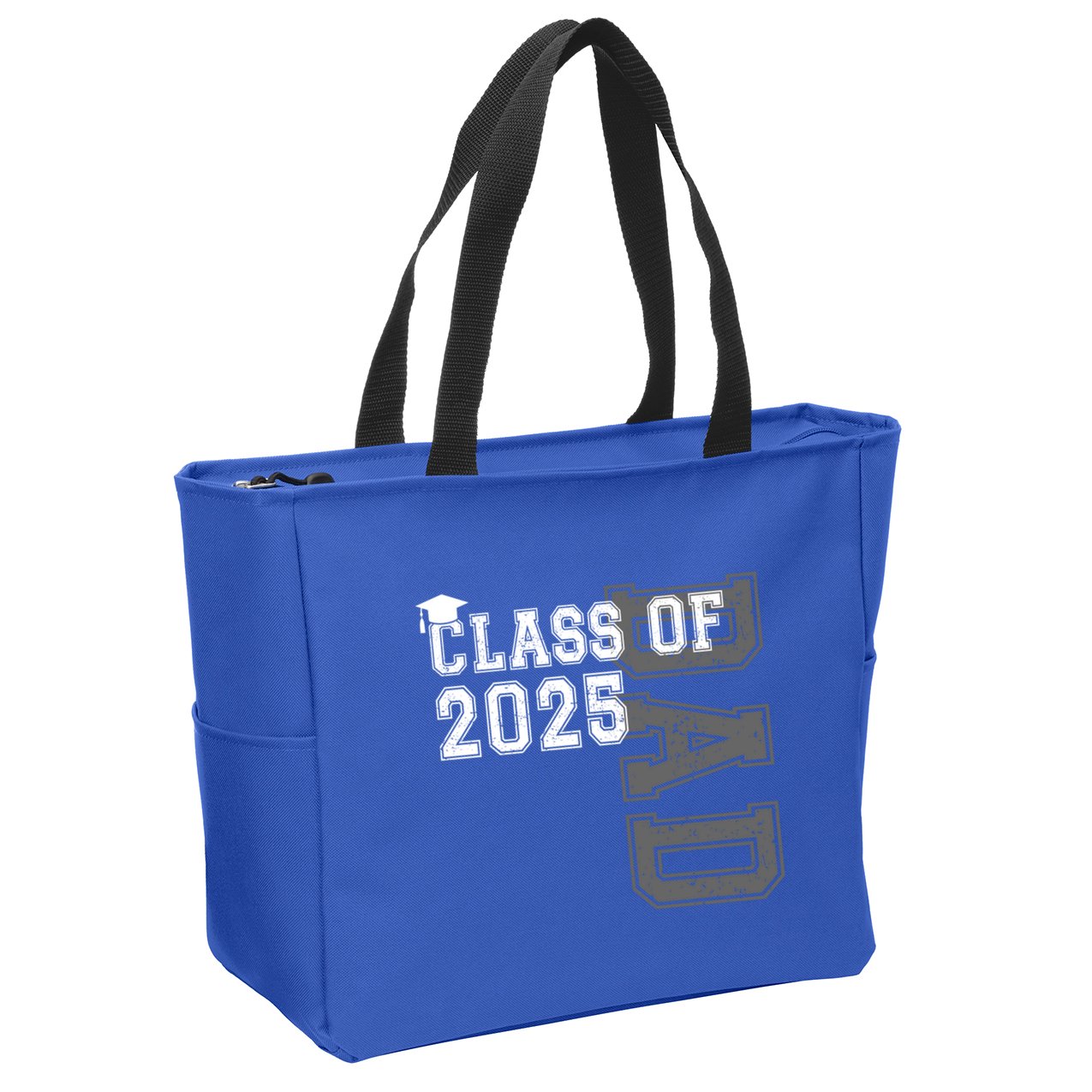 Senior 2025 Class Grad Proud Dad Class Of 2025 Meaningful Gift Zip Tote Bag