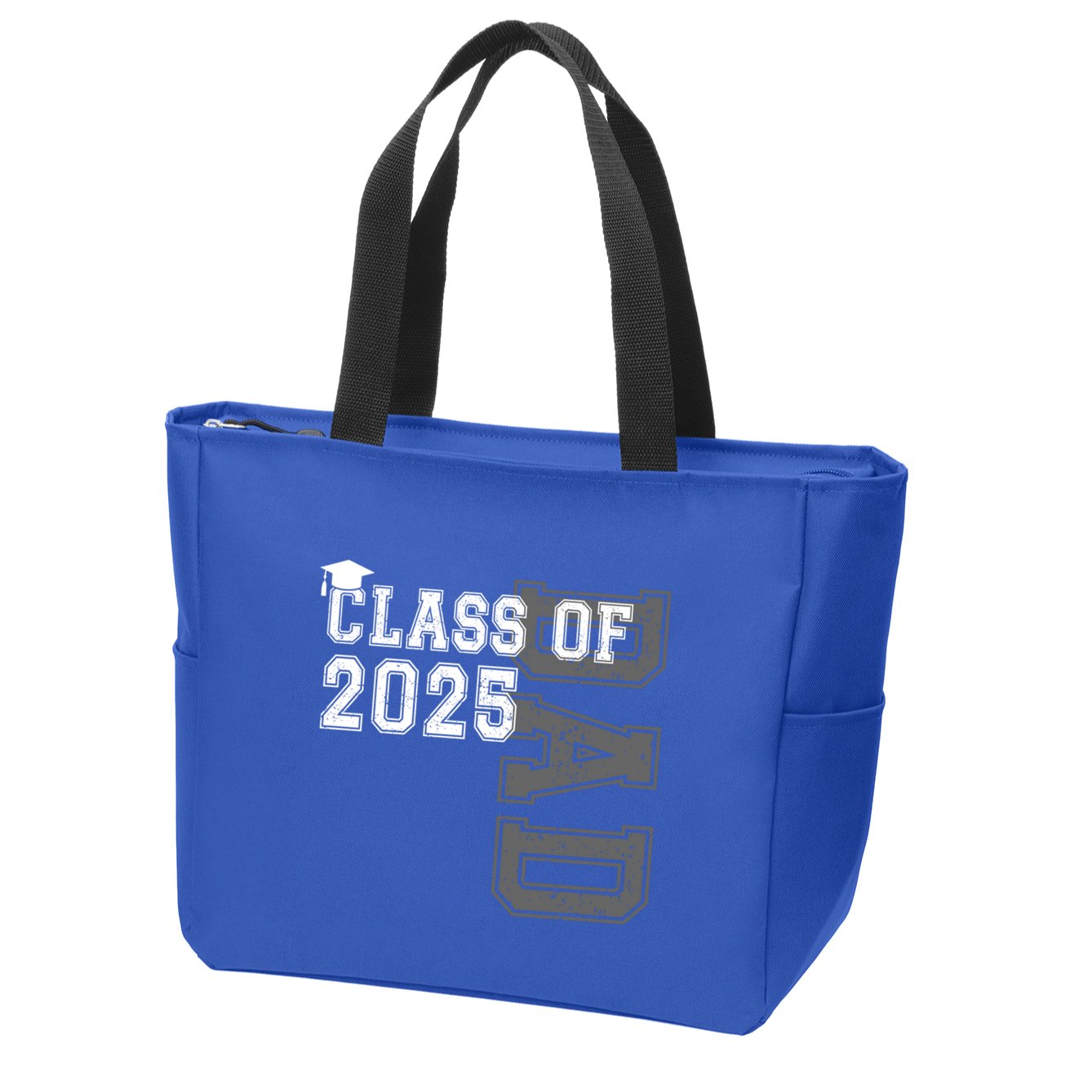 Senior 2025 Class Grad Proud Dad Class Of 2025 Meaningful Gift Zip Tote Bag