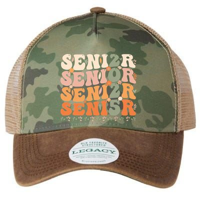 Senior 2025 Class Of 2025 Graduation 2025 Groovy Legacy Tie Dye Trucker Hat