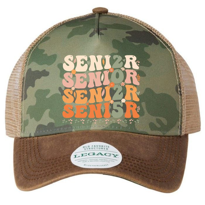 Senior 2025 Class Of 2025 Graduation 2025 Groovy Legacy Tie Dye Trucker Hat