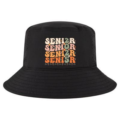 Senior 2025 Class Of 2025 Graduation 2025 Groovy Cool Comfort Performance Bucket Hat