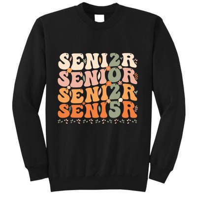 Senior 2025 Class Of 2025 Graduation 2025 Groovy Sweatshirt
