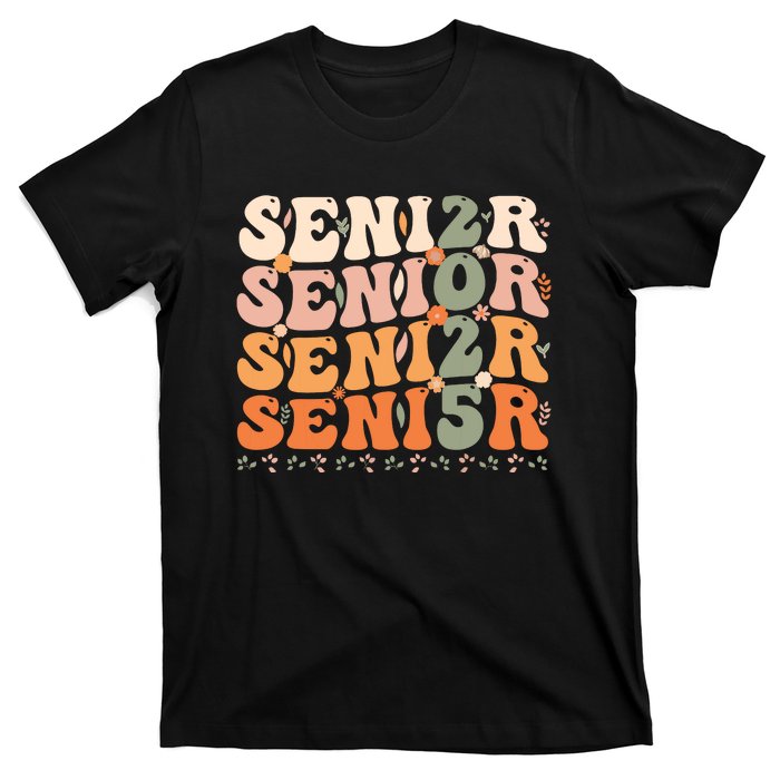 Senior 2025 Class Of 2025 Graduation 2025 Groovy T-Shirt