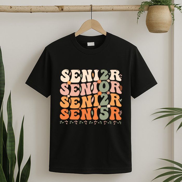 Senior 2025 Class Of 2025 Graduation 2025 Groovy T-Shirt