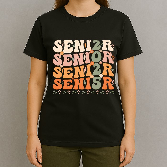 Senior 2025 Class Of 2025 Graduation 2025 Groovy T-Shirt