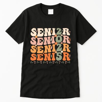 Senior 2025 Class Of 2025 Graduation 2025 Groovy Tall T-Shirt