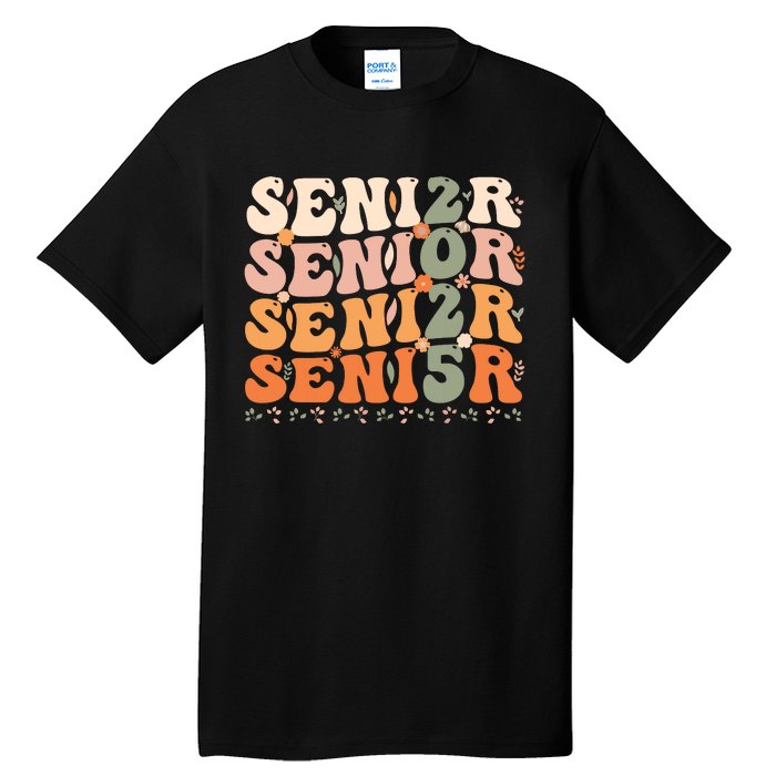 Senior 2025 Class Of 2025 Graduation 2025 Groovy Tall T-Shirt