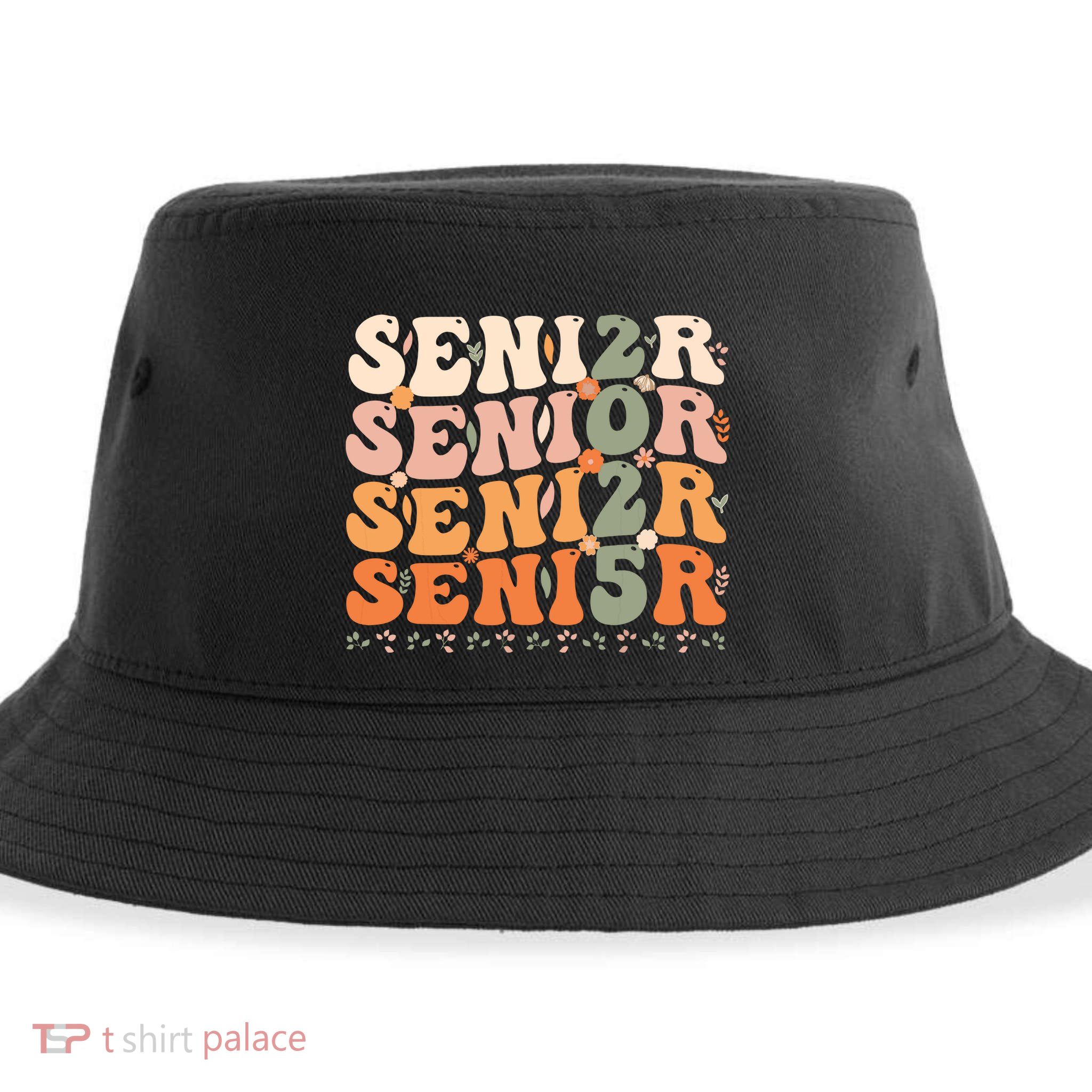 Senior 2025 Class Of 2025 Graduation 2025 Groovy Sustainable Bucket Hat
