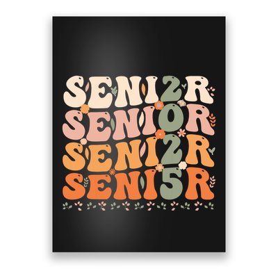 Senior 2025 Class Of 2025 Graduation 2025 Groovy Poster