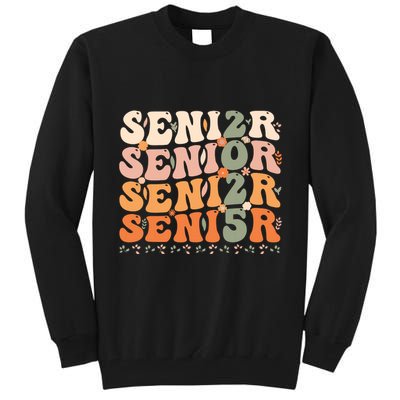 Senior 2025 Class Of 2025 Graduation 2025 Groovy Tall Sweatshirt