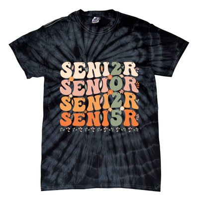 Senior 2025 Class Of 2025 Graduation 2025 Groovy Tie-Dye T-Shirt