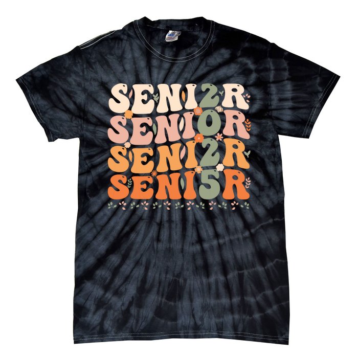 Senior 2025 Class Of 2025 Graduation 2025 Groovy Tie-Dye T-Shirt