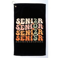 Senior 2025 Class Of 2025 Graduation 2025 Groovy Golf Towel