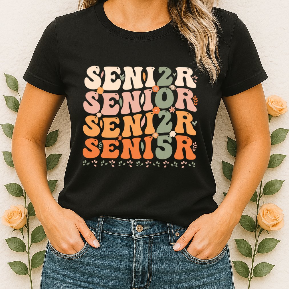 Senior 2025 Class Of 2025 Graduation 2025 Groovy Womens T-Shirt