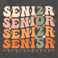 Senior 2025 Class Of 2025 Graduation 2025 Groovy Vector Backpack