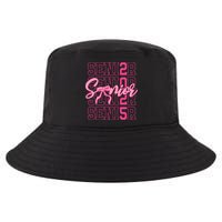 Senior 2025 Coquette Bow Class Of 2025 Back To School Cool Comfort Performance Bucket Hat