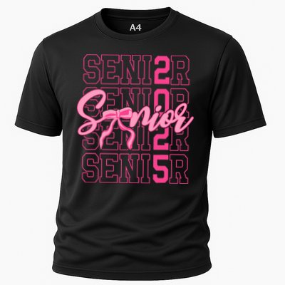 Senior 2025 Coquette Bow Class Of 2025 Back To School Performance Shirt