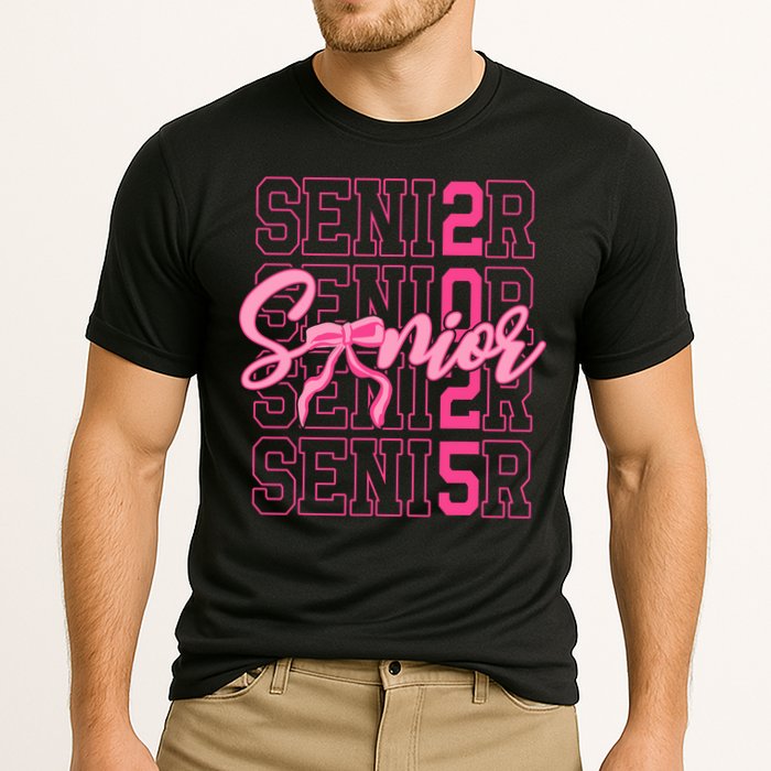 Senior 2025 Coquette Bow Class Of 2025 Back To School Cooling Performance Crew T-Shirt