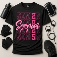 Senior 2025 Coquette Bow Class Of 2025 Back To School Cooling Performance Crew T-Shirt