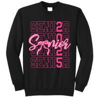 Senior 2025 Coquette Bow Class Of 2025 Back To School Tall Sweatshirt