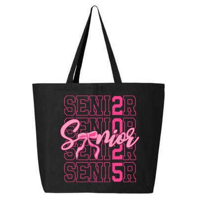 Senior 2025 Coquette Bow Class Of 2025 Back To School 25L Jumbo Tote