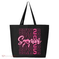 Senior 2025 Coquette Bow Class Of 2025 Back To School 25L Jumbo Tote