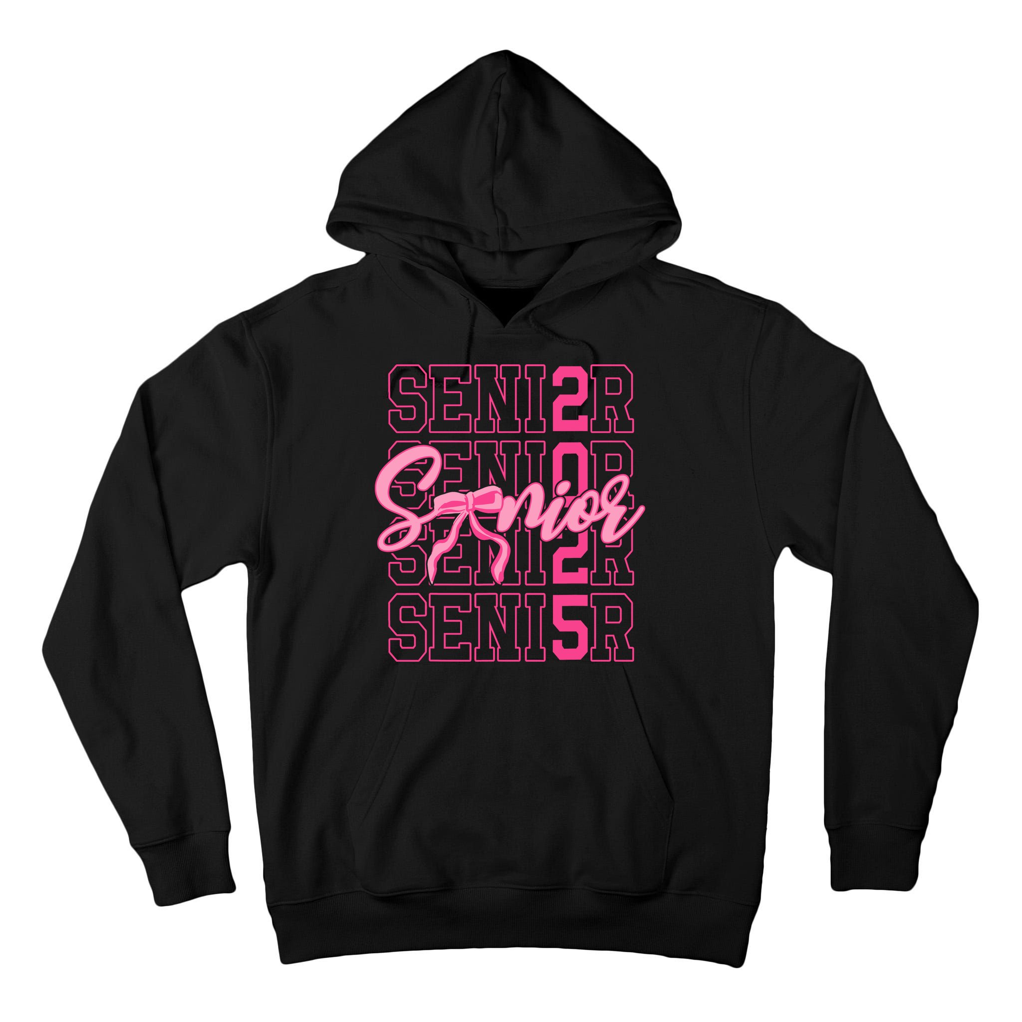 Senior 2025 Coquette Bow Class Of 2025 Back To School Tall Hoodie