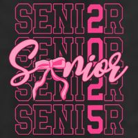 Senior 2025 Coquette Bow Class Of 2025 Back To School Golf Towel