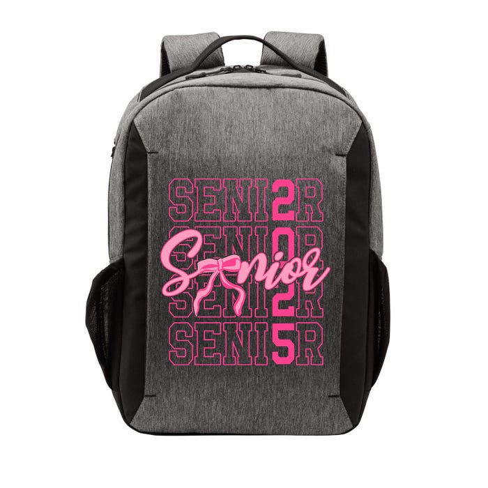 Senior 2025 Coquette Bow Class Of 2025 Back To School Vector Backpack