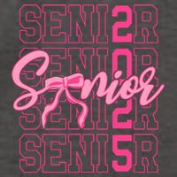 Senior 2025 Coquette Bow Class Of 2025 Back To School Vector Backpack