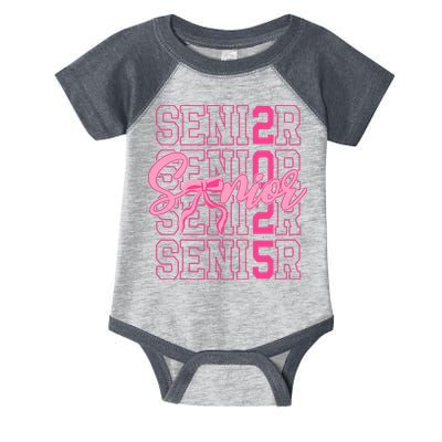 Senior 2025 Coquette Bow Class Of 2025 Back To School Infant Baby Jersey Bodysuit