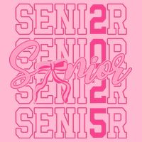 Senior 2025 Coquette Bow Class Of 2025 Back To School Hoodie