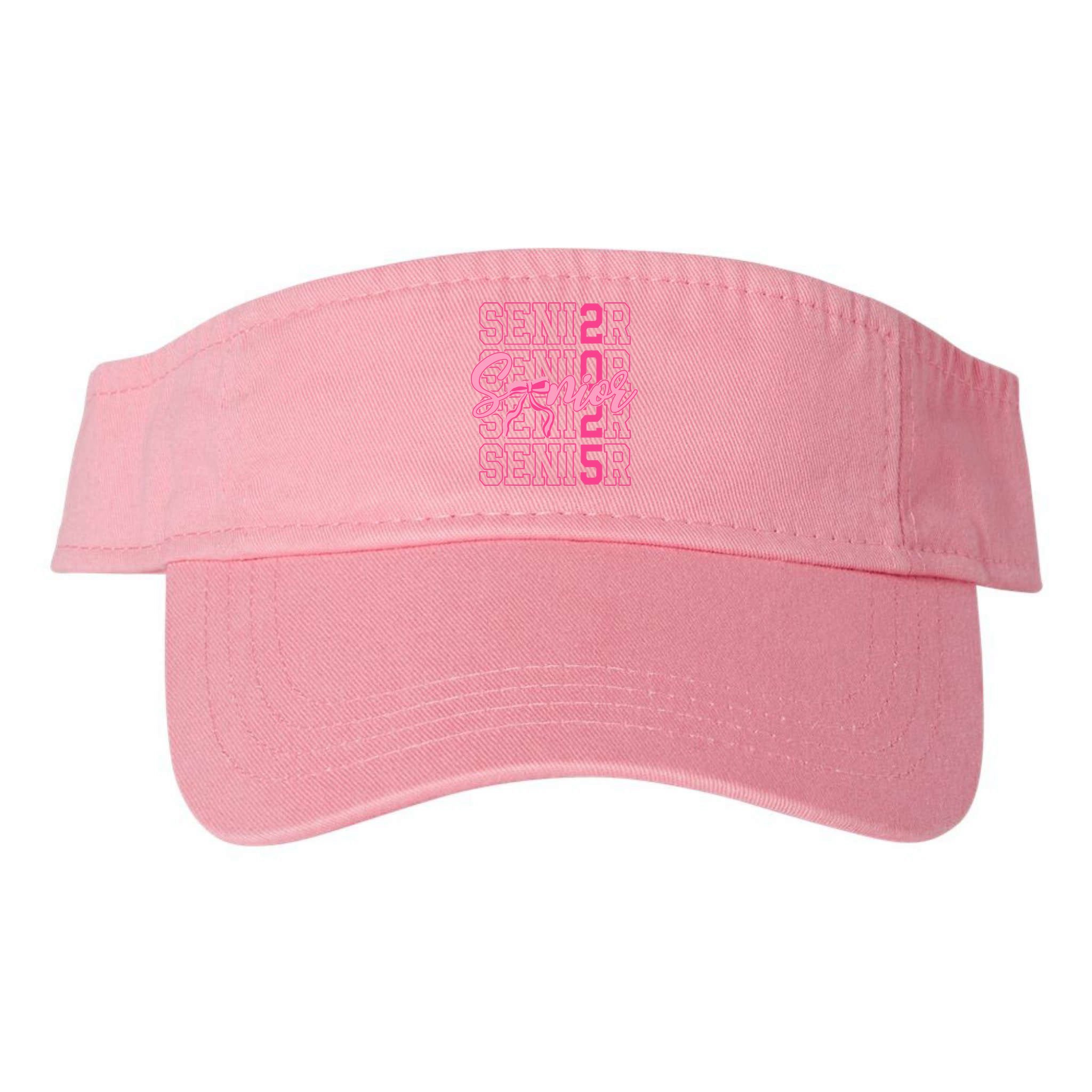 Senior 2025 Coquette Bow Class Of 2025 Back To School Visor