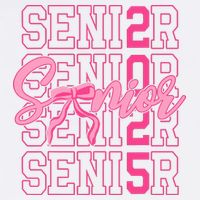Senior 2025 Coquette Bow Class Of 2025 Back To School Garment-Dyed Sweatshirt