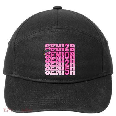 Senior 2025 Class Of 2025 Graduate College High School Great Gift 7-Panel Snapback Hat
