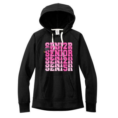 Senior 2025 Class Of 2025 Graduate College High School Great Gift Women's Fleece Hoodie