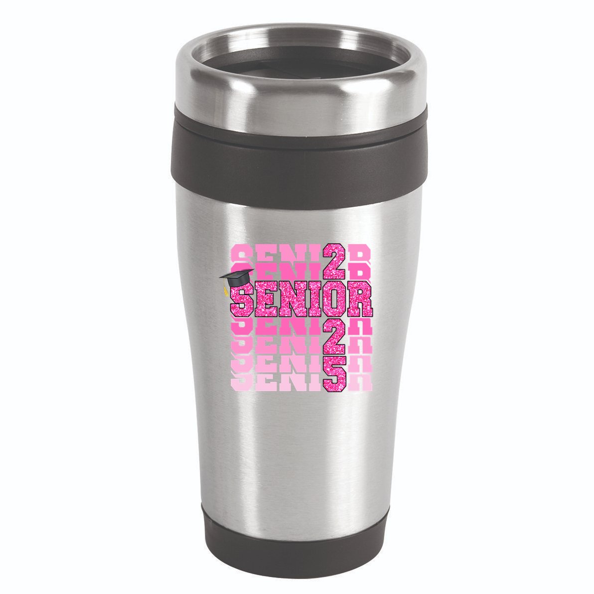 Senior 2025 Class Of 2025 Graduate College High School Great Gift 16oz Travel Tumbler
