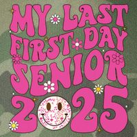 Senior 2025 Class Groovy Legacy Tie Dye Trucker Hat