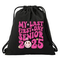 Senior 2025 Class Groovy Drawstring Bag