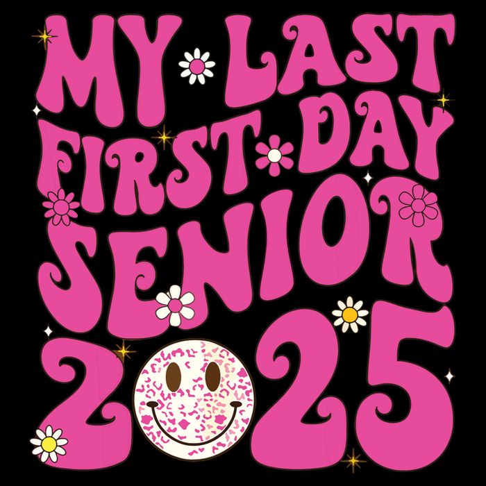 Senior 2025 Class Groovy 16 in Basic Backpack