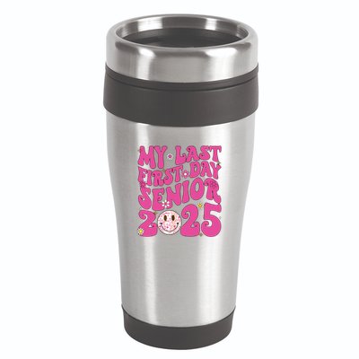 Senior 2025 Class Groovy 16oz Travel Tumbler