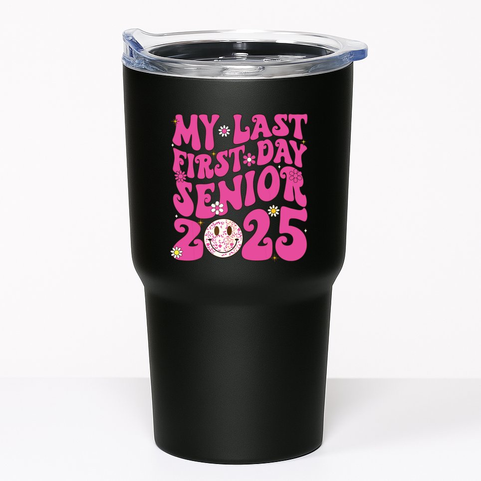Senior 2025 Class Groovy Tumbler