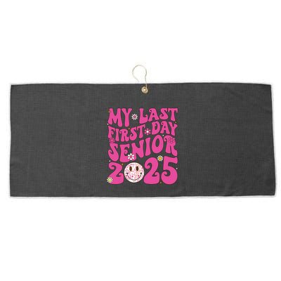 Senior 2025 Class Groovy Large Microfiber Waffle Golf Towel
