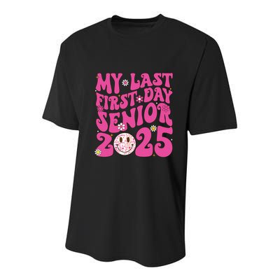 Senior 2025 Class Groovy Youth Performance Sprint T-Shirt